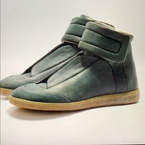 Authentic Margiela green Sneakers High too sz 42